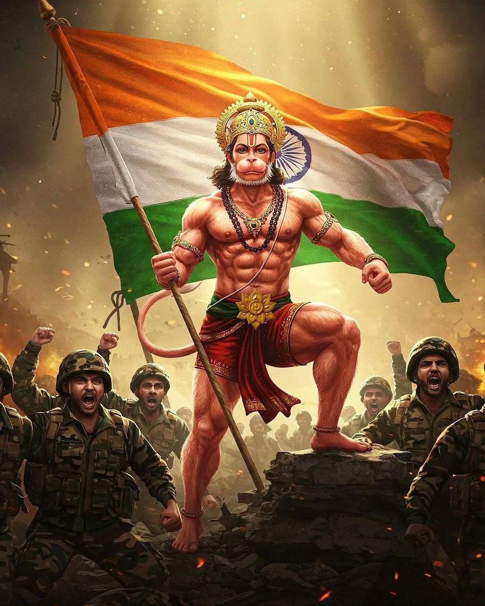 सब सुख लहै तुम्हारी सरना, तुम रक्षक काहू को डरना॥ 🙏🏻 #IndianArmy #JaiHindKiSena #JaiBharat #jaibajrangbali