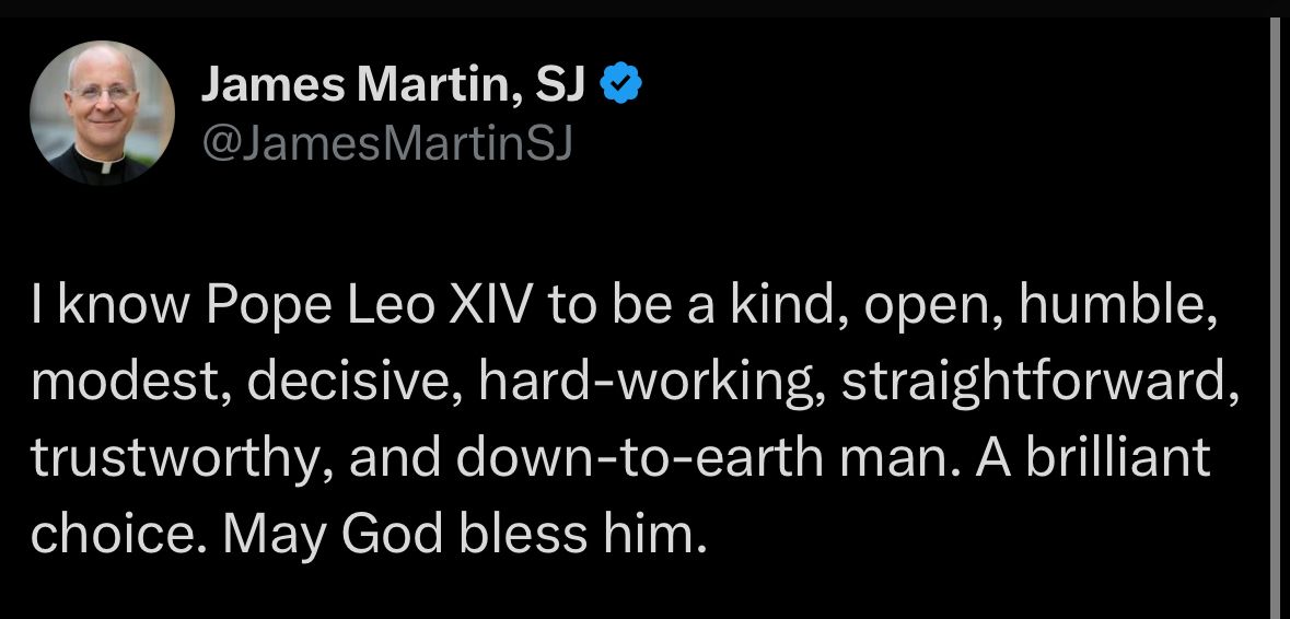 I can’t even imagine how overcome with emotion Father Martin must be. 

Incredible.