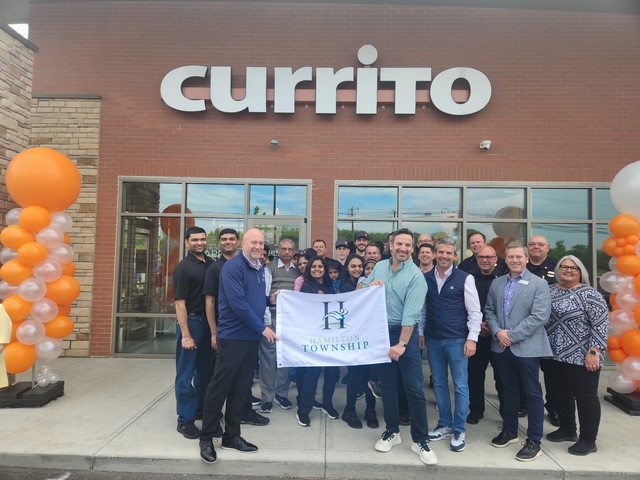 Honored to attend the ribbon cutting for the new <a href="/Currito/">currito</a> in Hamilton Township! 🎉 Great to see businesses growing in our community. 🌯👏 #HamiltonTownship #Currito #RibbonCutting