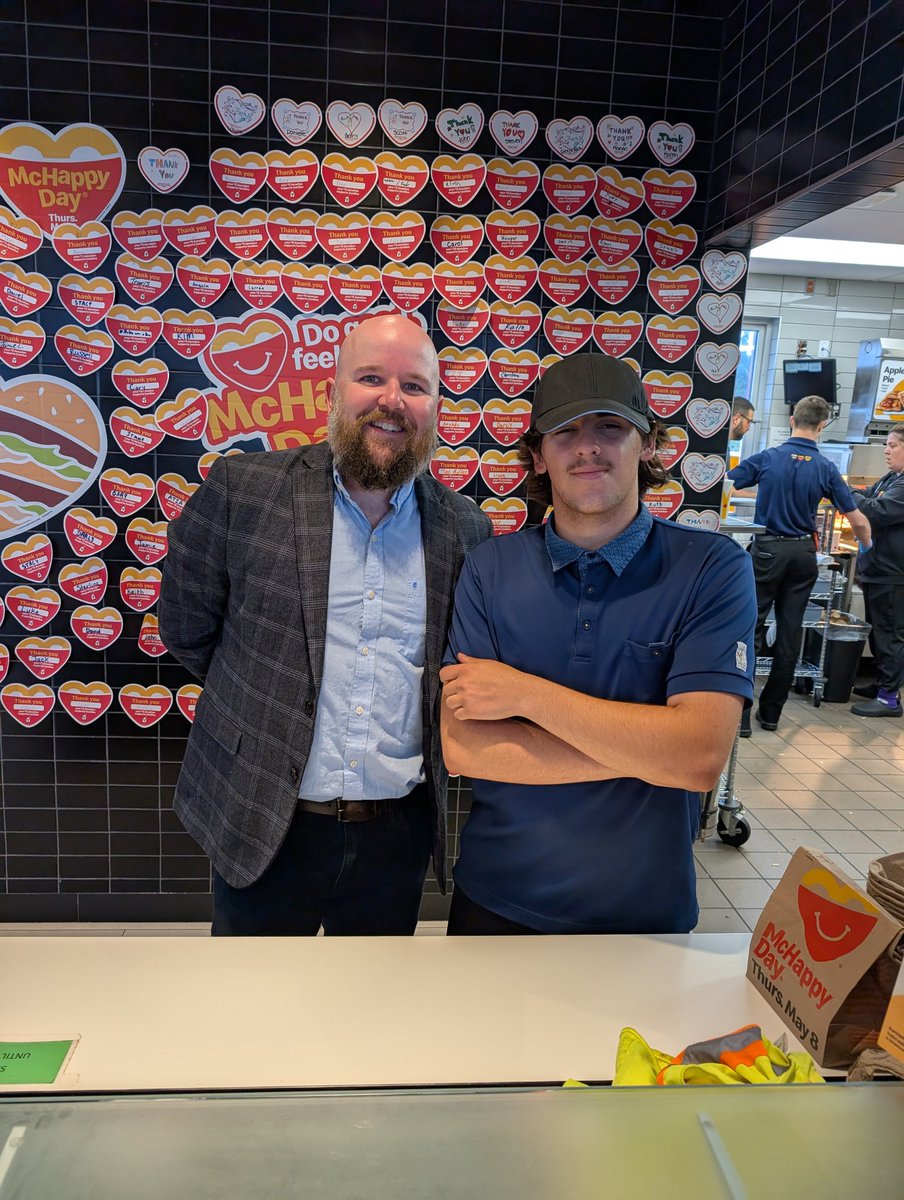It's McHappy Day! Got a chance to help out at the local McDs (where both my sons have worked for years) and get a look behind the scenes! Thanks to my friend Kyle for showing me the ropes. Head over to support RMHC and local charities!