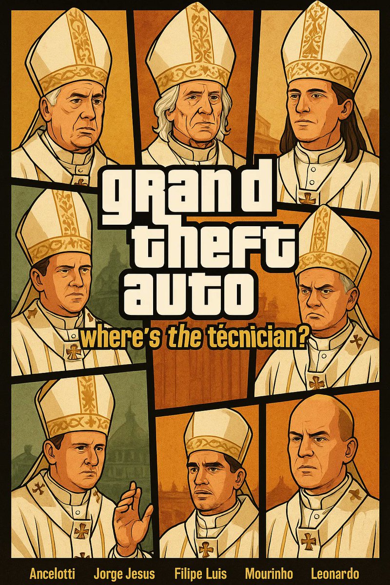 SuperLeveta's tweet photo. "Já elegeram o papa, mas ainda não há um técnico para a seleção brasileira."
#Papa 
#Conclave2025 https://t.co/965z9aYRJ2