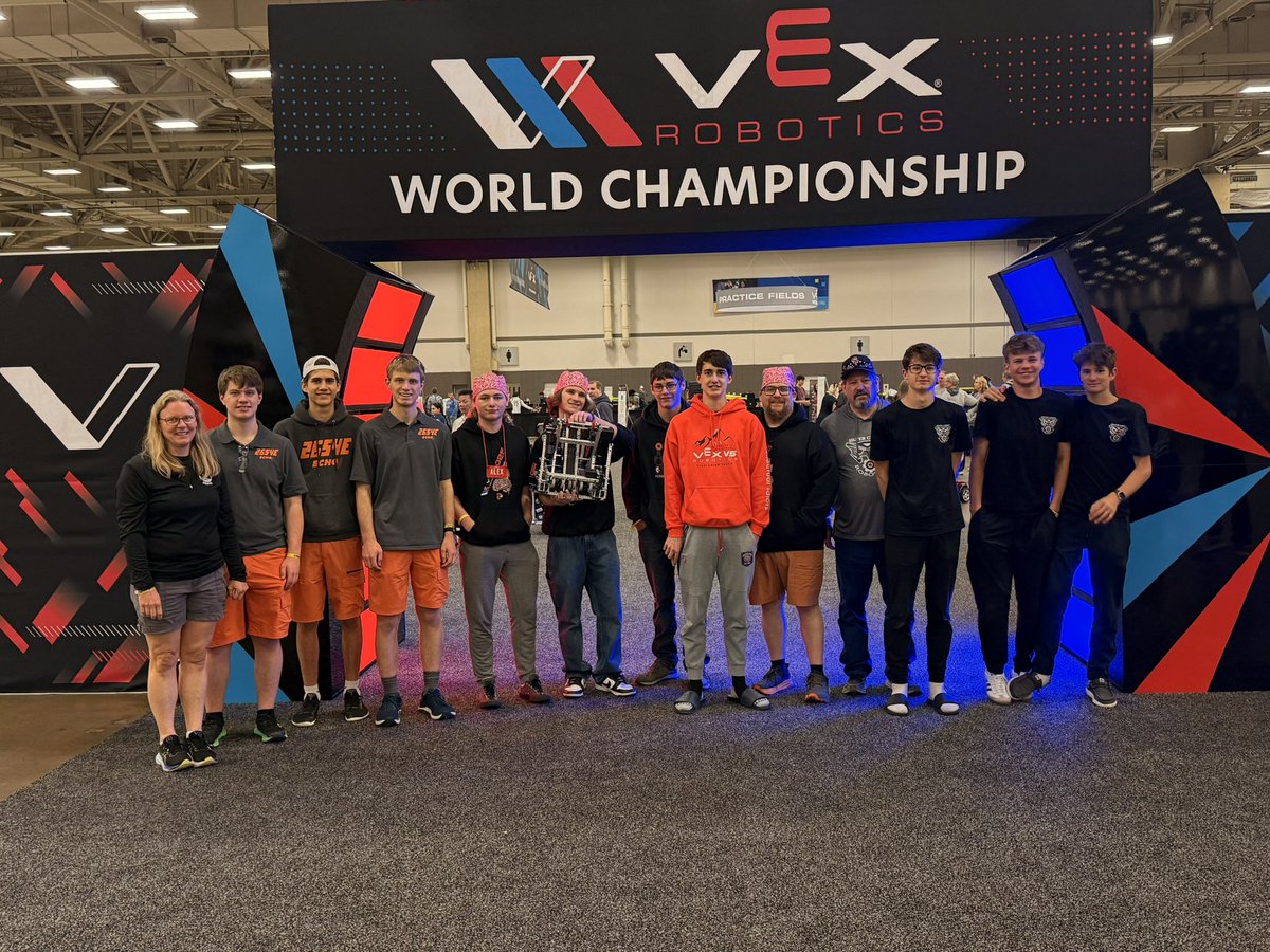 Alexandra Downing (@mrsdowning) on Twitter photo High school robotics teams from
<a href="/LongmontHS/">Jeff McMurry, Principal</a> <a href="/SilverCreek_HS/">Silver Creek High School</a> and <a href="/ErieHighRobots/">Erie High School Robotics</a> are representing <a href="/SVVSD/">St. Vrain Valley Schools</a> at the Worlds VEX robotics tournament. <a href="/ICSVVSD/">Innovation Center</a> <a href="/JacobRobertsCO/">Jacob Roberts</a> High school robotics teams from
<a href="/LongmontHS/">Jeff McMurry, Principal</a> <a href="/SilverCreek_HS/">Silver Creek High School</a> and <a href="/ErieHighRobots/">Erie High School Robotics</a> are representing <a href="/SVVSD/">St. Vrain Valley Schools</a> at the Worlds VEX robotics tournament. <a href="/ICSVVSD/">Innovation Center</a> <a href="/JacobRobertsCO/">Jacob Roberts</a>