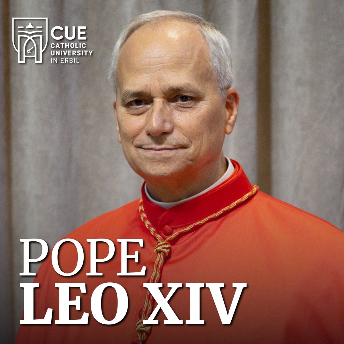 Habemus Papam!

We join Catholics around the world in joyful and prayerful thanksgiving for the election of the 267th successor of the Apostle Peter, Pope Leo XIV.

Congratulations from the Catholic University in Erbil (CUE).

#CUE