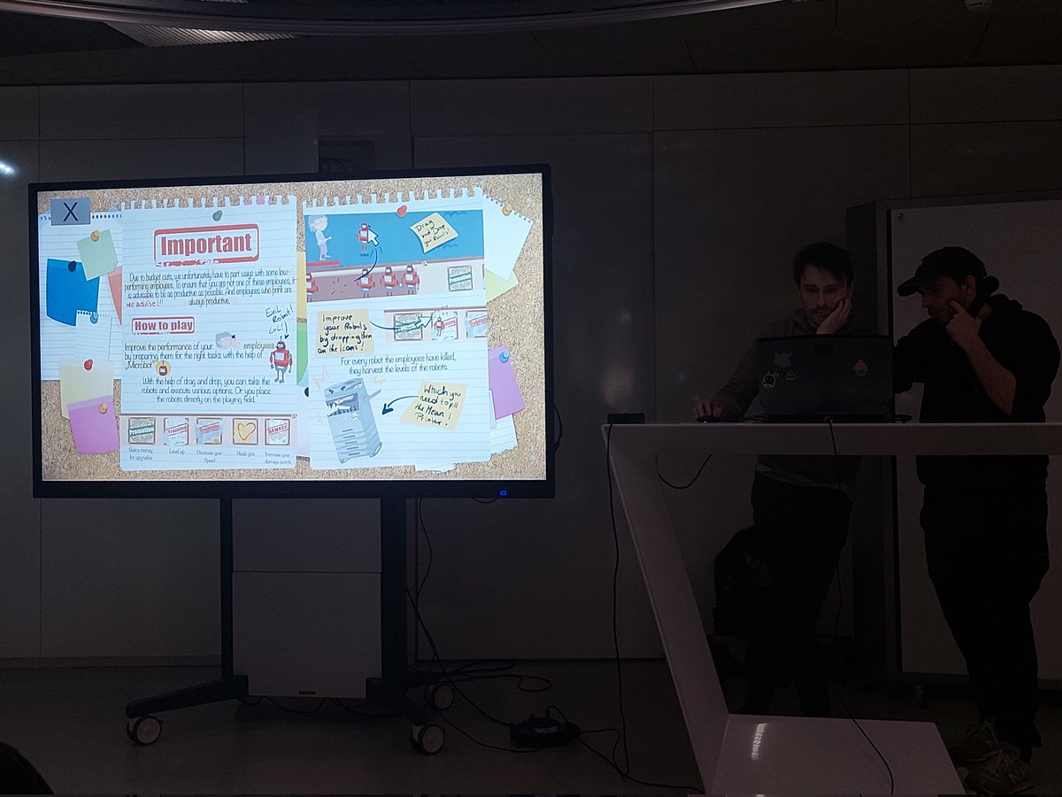 Game Dev Graz (@gamedevgraz) on Twitter photo <a href="/accidentlyAnton/">Anton Klinger (Find me on Mastodon instead)</a> <a href="/Scarfront/">Erin List 🏳️🌈🏳️⚧️</a> <a href="/ScriptingMage/">ScriptMage</a> <a href="/spelkollektiv/">Spelkollektivet</a> And there is another game jam game by Christoph "Tunder Muffin" an office themed auto battler! <a href="/accidentlyAnton/">Anton Klinger (Find me on Mastodon instead)</a> <a href="/Scarfront/">Erin List 🏳️🌈🏳️⚧️</a> <a href="/ScriptingMage/">ScriptMage</a> <a href="/spelkollektiv/">Spelkollektivet</a> And there is another game jam game by Christoph "Tunder Muffin" an office themed auto battler!