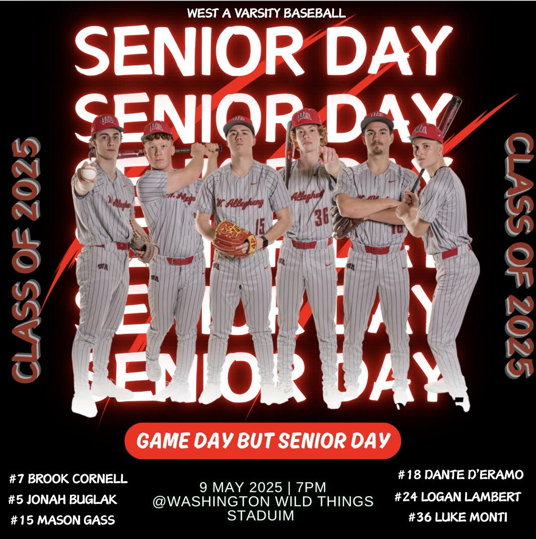 Come celebrate our 2025 Seniors tomorrow 7pm at Washington Wild Things Stadium.