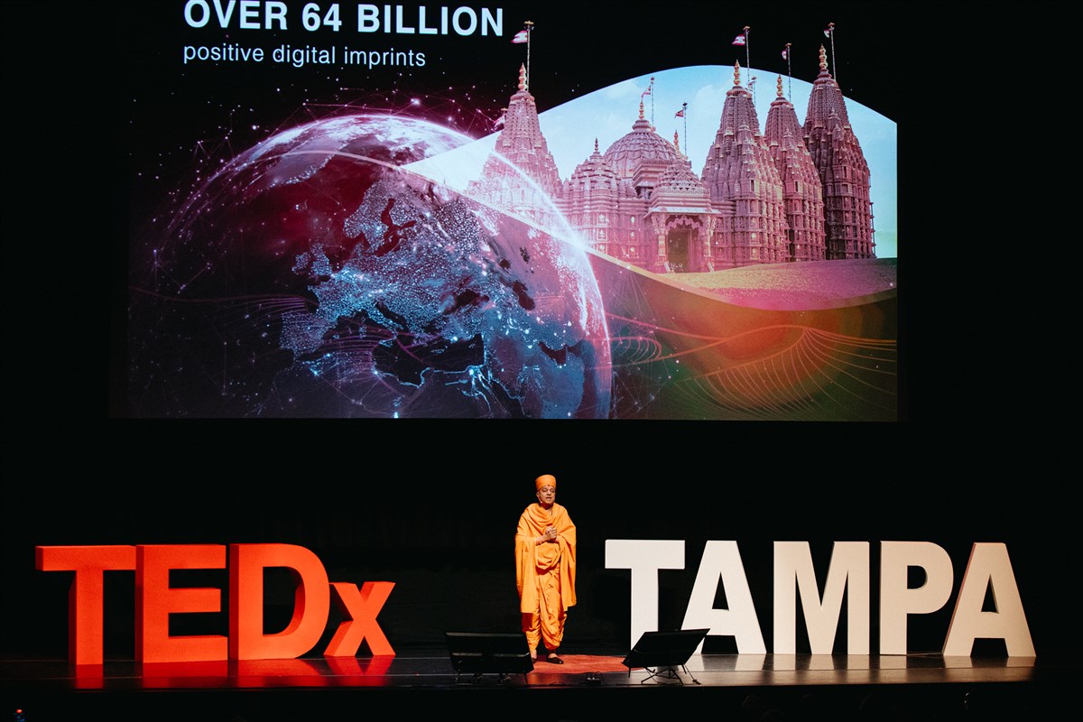 BAPS Hindu Mandir in Abu Dhabi Highlighted at TEDx Tampa, Tampa, FL, USA baps.org/l/1mccc6