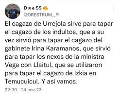 ELIZABE84767671's tweet photo. GRAVISIMO. La polola Del Presidente estaria involucrada en las llamadas secretas a Llaitul. De corroborarse esta información la PDI podria estar desarticulando una red de narcoterrorismo, Corrupción y mafia en el Gobierno de Boric. Irina #LlaitulGate # https://t.co/GFSltfdBiw