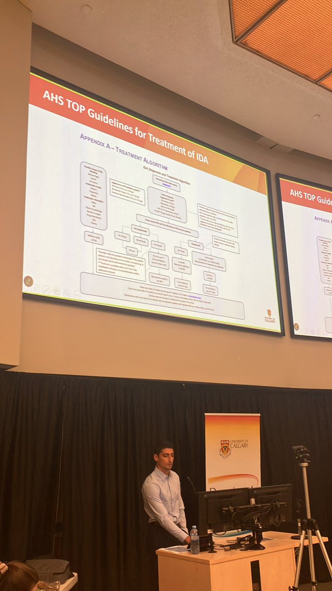 UofC Emergency Medicine Research (@uofcemresearch) on Twitter photo Nojan Mannani presents a review of physician practice locally around transfusion of pRBC for iron deficiency anemia at #EMResearchday2025 Nojan Mannani presents a review of physician practice locally around transfusion of pRBC for iron deficiency anemia at #EMResearchday2025
