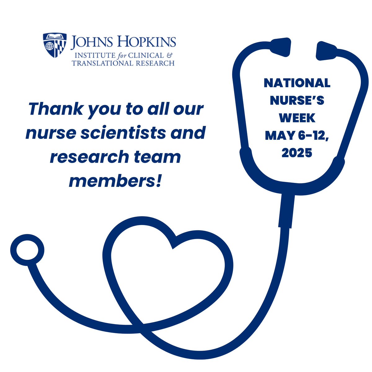 This #NationalNursesWeek, we’re celebrating the nurse scientists and research staff driving community-engagement and translational research forward. 💙

Thank you for turning evidence into action—and for keeping people at the center.

#NursesWeek #NurseScientists