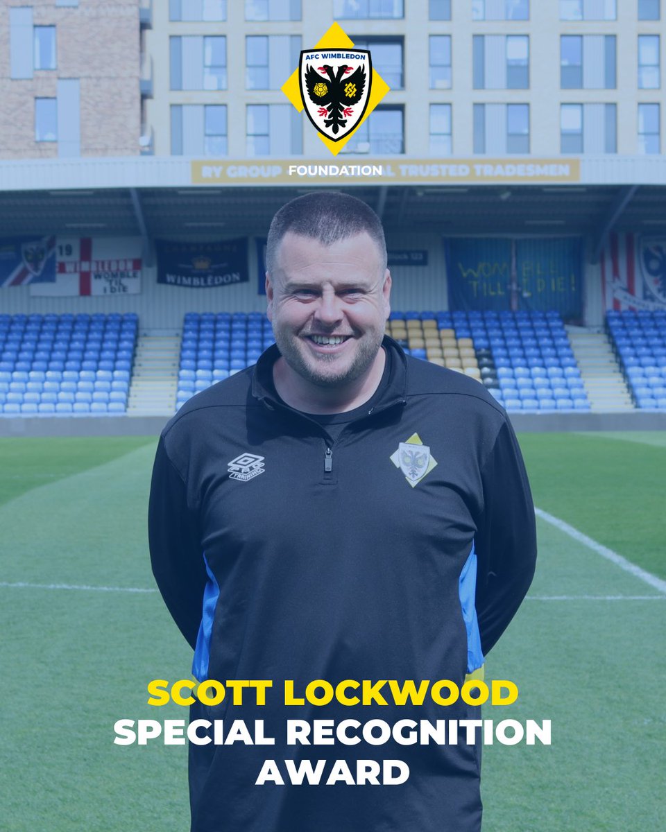 Special Recognition Award 🏆

Scott Lockwood has won our Special Recognition Award for his lasting impact and dedication over 18 years working for the Foundation. Congratulations Scott!

#AFCW 🟡🔵