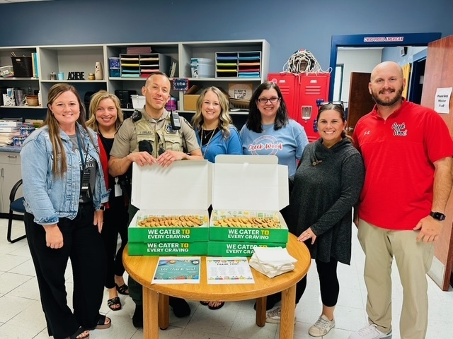 Teacher Appreciation Week.  We would like to recognize all of the hard work and dedication of each faculty and staff member within our district.  We are grateful for all they do throughout the year.    - Dr. Southerland