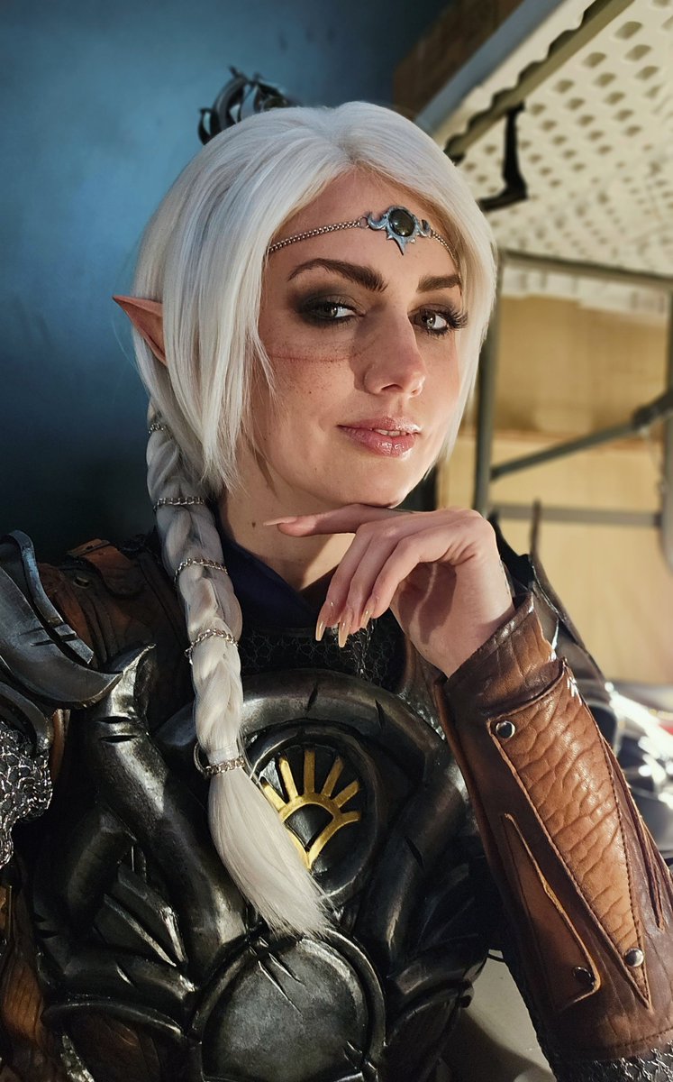 The new Shadowheart wig is honestly such a slay. Thank you <a href="/Malindachan/">Malindachan.bsky.social</a>!