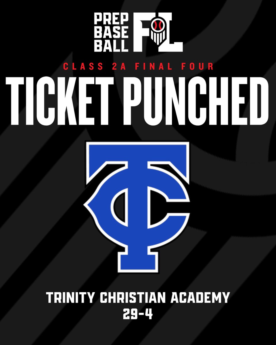 Prep Baseball Florida (@prepbaseballfl) on Twitter photo ๐๐ข๐๐ค๐๐ญ ๐๐ฎ๐ง๐๐ก๐๐: ๐
๐ข๐ง๐๐ฅ ๐
๐จ๐ฎ๐ซ ๐๏ธ
Trinity Christian Academy (JAX) is headed to the 2A State Final Four.
TCA defeated Bozeman in 2 games to punch their ticket to Fort Myers.
<a href="/tcabaseballjax/">tcajaxbaseball</a>
๐: loom.ly/CD1YTAw ๐๐ข๐๐ค๐๐ญ ๐๐ฎ๐ง๐๐ก๐๐: ๐
๐ข๐ง๐๐ฅ ๐
๐จ๐ฎ๐ซ ๐๏ธ
Trinity Christian Academy (JAX) is headed to the 2A State Final Four.
TCA defeated Bozeman in 2 games to punch their ticket to Fort Myers.
<a href="/tcabaseballjax/">tcajaxbaseball</a>
๐: loom.ly/CD1YTAw