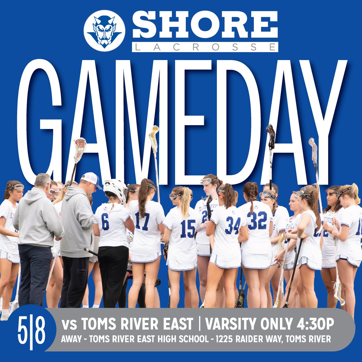 First game in almost a week, the Blue Devils travel south to take on Tome River East in a tuneup before the Shore Conference Tournament starts.  Let’s go Shore 🥍💙🥍💙 #BleedBlue #ShorePride <a href="/ShoreRegional/">Shore Regional</a> <a href="/ShoreAthletics/">Shore Athletics</a> <a href="/TheLinkNews/">The Link News</a>
