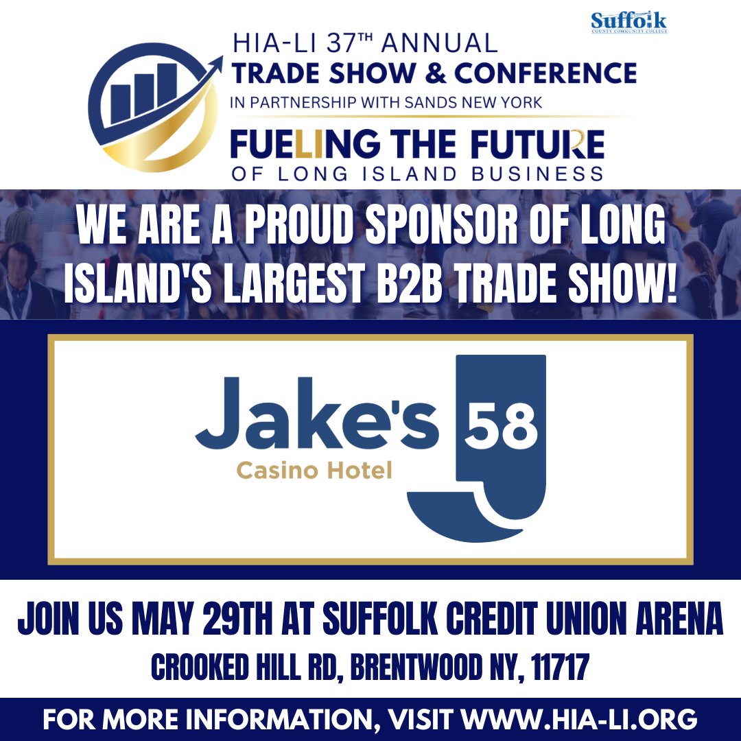 We’re proud to be a sponsor of HIA-LI's 37th Annual Trade Show &amp; Conference on Thursday, May 29th! Join us at Long Island's largest B2B trade show.

Learn more at hia-li.org or call (631) 543-5355.