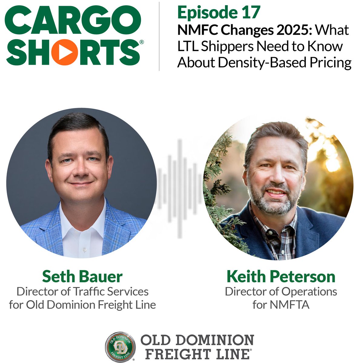 Listen to the latest episode of Cargo Shorts, now available on most podcast platforms. Seth Bauer from OD and Keith Peterson from the National Motor Freight Traffic Association, Inc. discuss the upcoming NMFC changes and the shift to density-based pricing.

Apple Podcasts ➡️