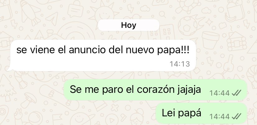 Yo pensando que una amiga esperaba criatura.