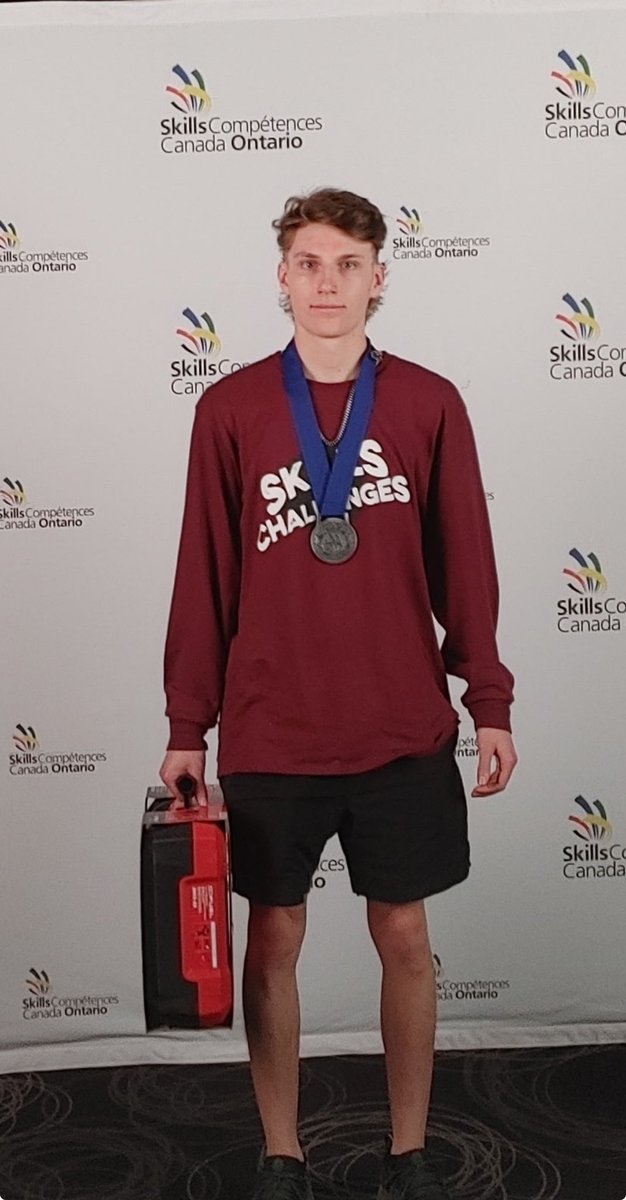 D. Richardson earns 2nd place in ONTARIO for Construction- Individual <a href="/skillsontario/">Skills Ontario</a>