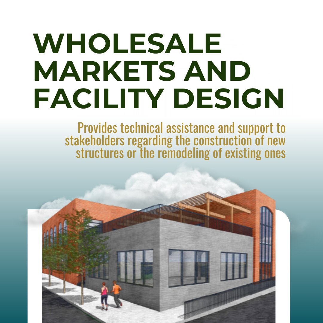 #SmallBusinessWeek USDA’s Wholesale Markets and Facility Design provides technical assistance and support to stakeholders regarding the construction of new structures or the remodeling of existing ones. bit.ly/4igXuRl