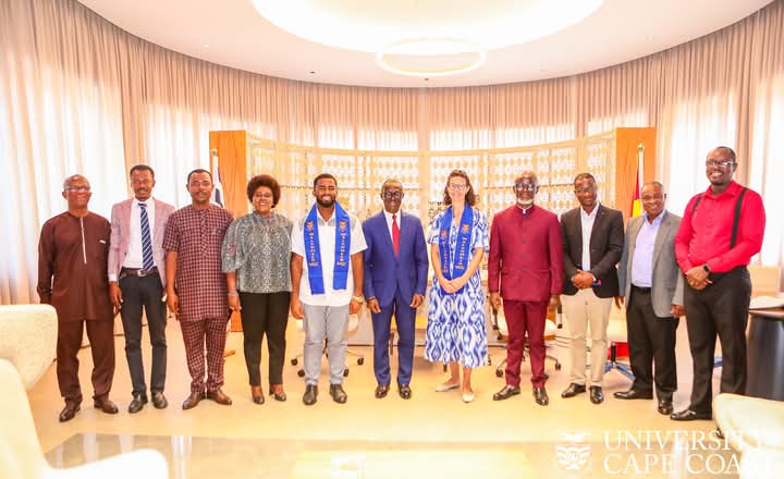 University of Cape Coast (UCC) (@uccgh_official) on Twitter photo The British High Commissioner to Ghana, Her Excellency (H.E.) Harriet Thompson, has applauded the University of Cape Coast (UCC) for its commitment to impactful research aimed at addressing pressing societal challenges.
Visit:
ucc.edu.gh/news/british-h… 
Photos copyright The British High Commissioner to Ghana, Her Excellency (H.E.) Harriet Thompson, has applauded the University of Cape Coast (UCC) for its commitment to impactful research aimed at addressing pressing societal challenges.
Visit:
ucc.edu.gh/news/british-h… 
Photos copyright