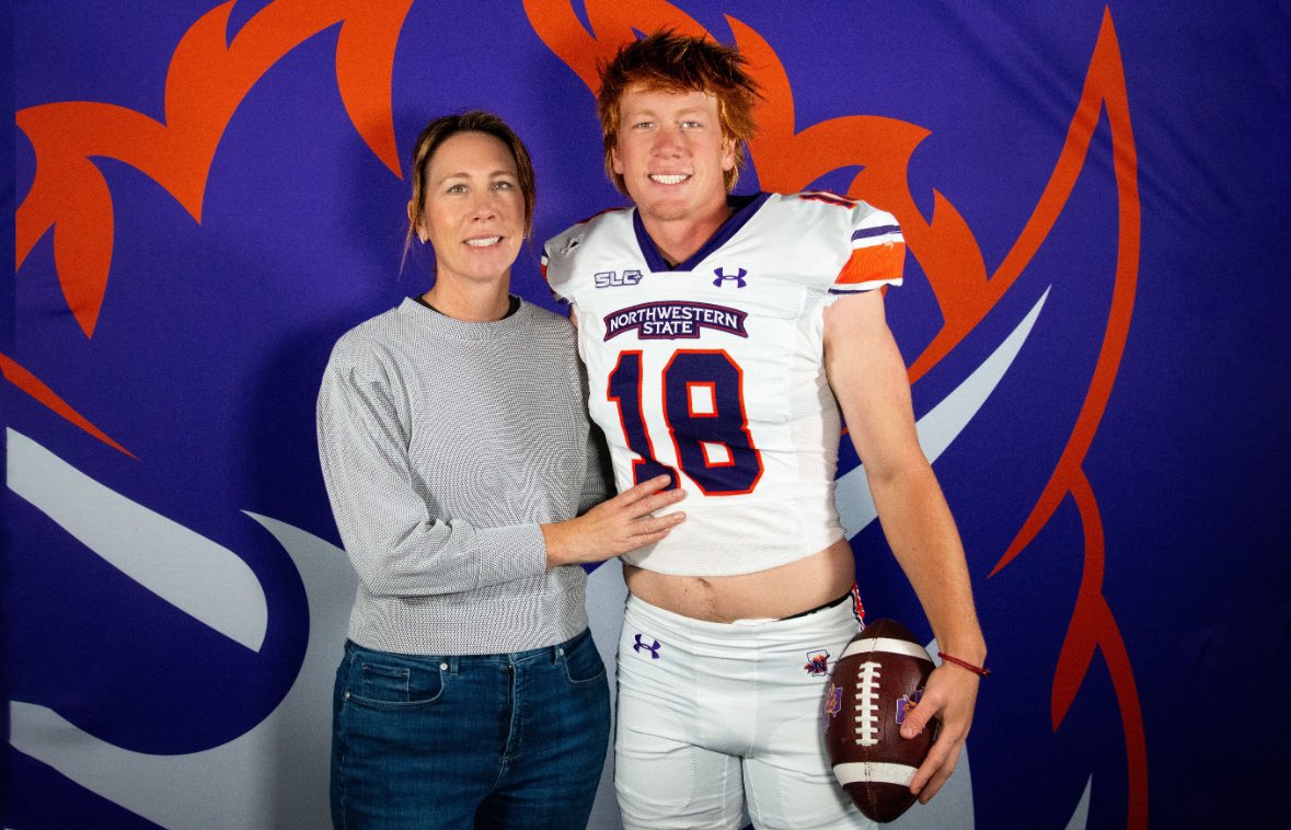 Cooper Evans (@coopere37559020) on Twitter photo I have committed to Northwestern State University!!🧡💜 Extremely grateful for <a href="/BlaineMcCorkle/">Blaine McCorkle</a> <a href="/CoachTWach/">Tyson Wachenheim</a> <a href="/CoachMarcNolan/">Coach Marc Nolan</a> <a href="/FentressKicking/">Fentress Kicking</a> I have committed to Northwestern State University!!🧡💜 Extremely grateful for <a href="/BlaineMcCorkle/">Blaine McCorkle</a> <a href="/CoachTWach/">Tyson Wachenheim</a> <a href="/CoachMarcNolan/">Coach Marc Nolan</a> <a href="/FentressKicking/">Fentress Kicking</a>