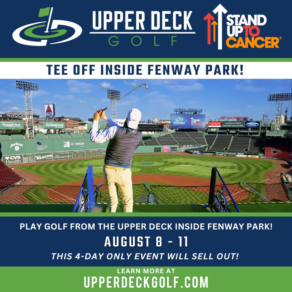 LAST CHANCE! Sign up for Upper Deck Golf Early Access! Join the VIP Waitlist to book tee times before the general public. 

#UpperDeckGolf: upperdeckgolfing.com/fenwaypark/
