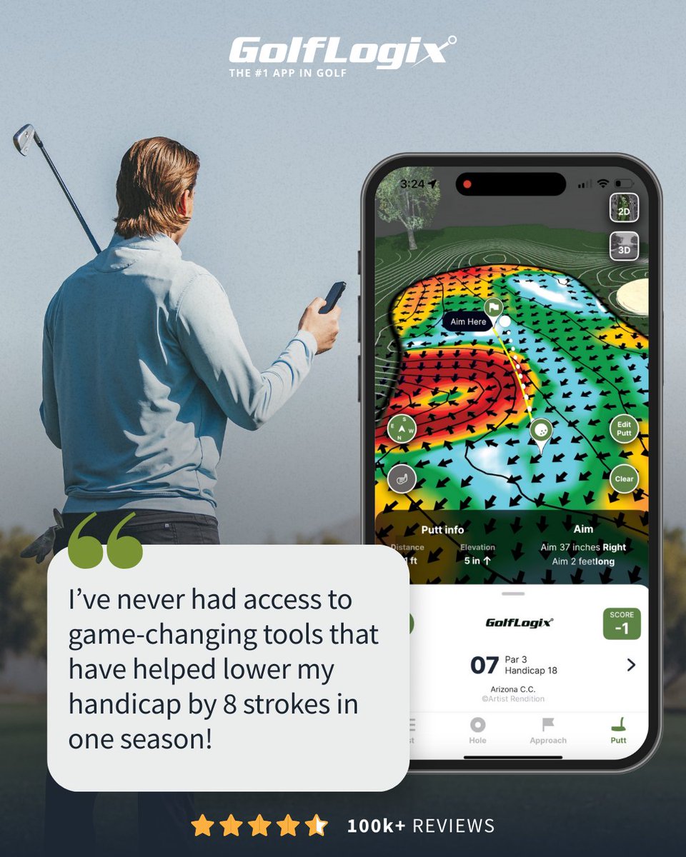 GolfLogix tweet media