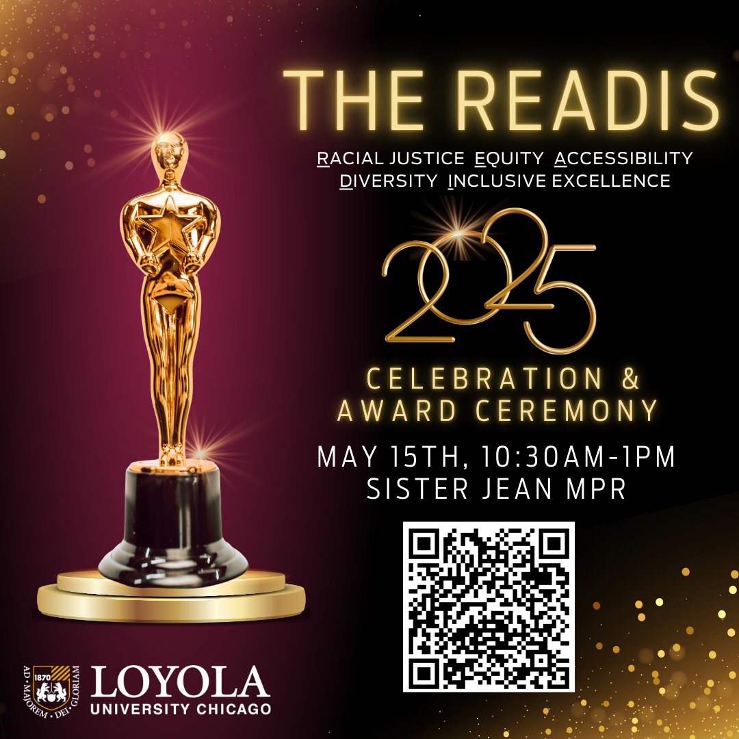 Join us for The READIs 2025 Celebration &amp; Award Ceremony 🌟 Let’s honor Racial Justice, Equity, Accessibility, Diversity, and Inclusive Excellence together! 🏆

📅 May 15th, 10:30 AM–1 PM
📍 Sister Jean MPR

RSVP now! Link in bio. See you there!!
