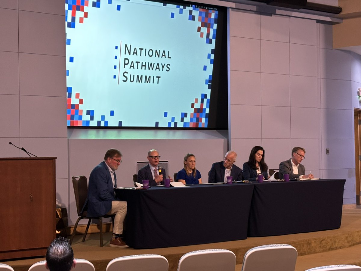 Industry leaders from <a href="/stradaeducation/">Strada Education Foundation</a>, <a href="/ETSInsights/">ETS</a>, <a href="/PublicAgenda/">Public Agenda</a>, <a href="/TheBGInstitute/">The Burning Glass Institute</a>, and <a href="/pearson/">Pearson</a> explored how data informs more effective and responsive education systems and illuminates the journey from #education to #employment at the #NationalPathwaysSummit.