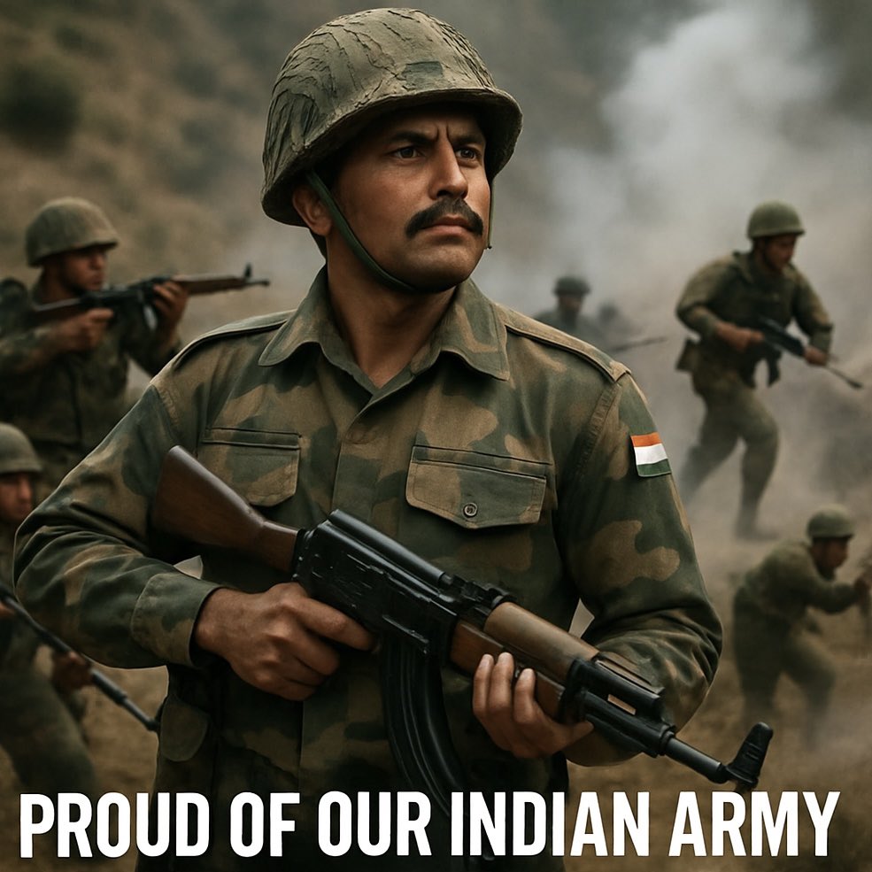 Keep it up..💪🏻
Fearless in the face of danger — proud of our Indian Army for defending the nation with unmatched courage and honour. There is no more chance for Pakistan and its terrorism.
#IndiaPakistanWar #operation_sindoor #IndianArmy