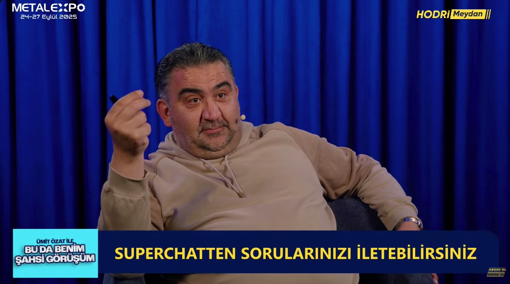 🔥 “ADAY OLAN ADAM MALTEPE’YE 2 TON DEMİR ALIP KOYAMAZ”

🟡🔵 <a href="/UmitOzatOnline/">Ümit Özat</a> : “Gelecekler Maltepe inşaatına başlasalar 2 ton demiri borçla alamazlar! Ali Koç bıraksa bugün aday olacak adam, iki ton alıp koyamaz oraya!”

🛑CANLI 🎥 İzlemek için👇
youtu.be/XIEdwjkcmL4
