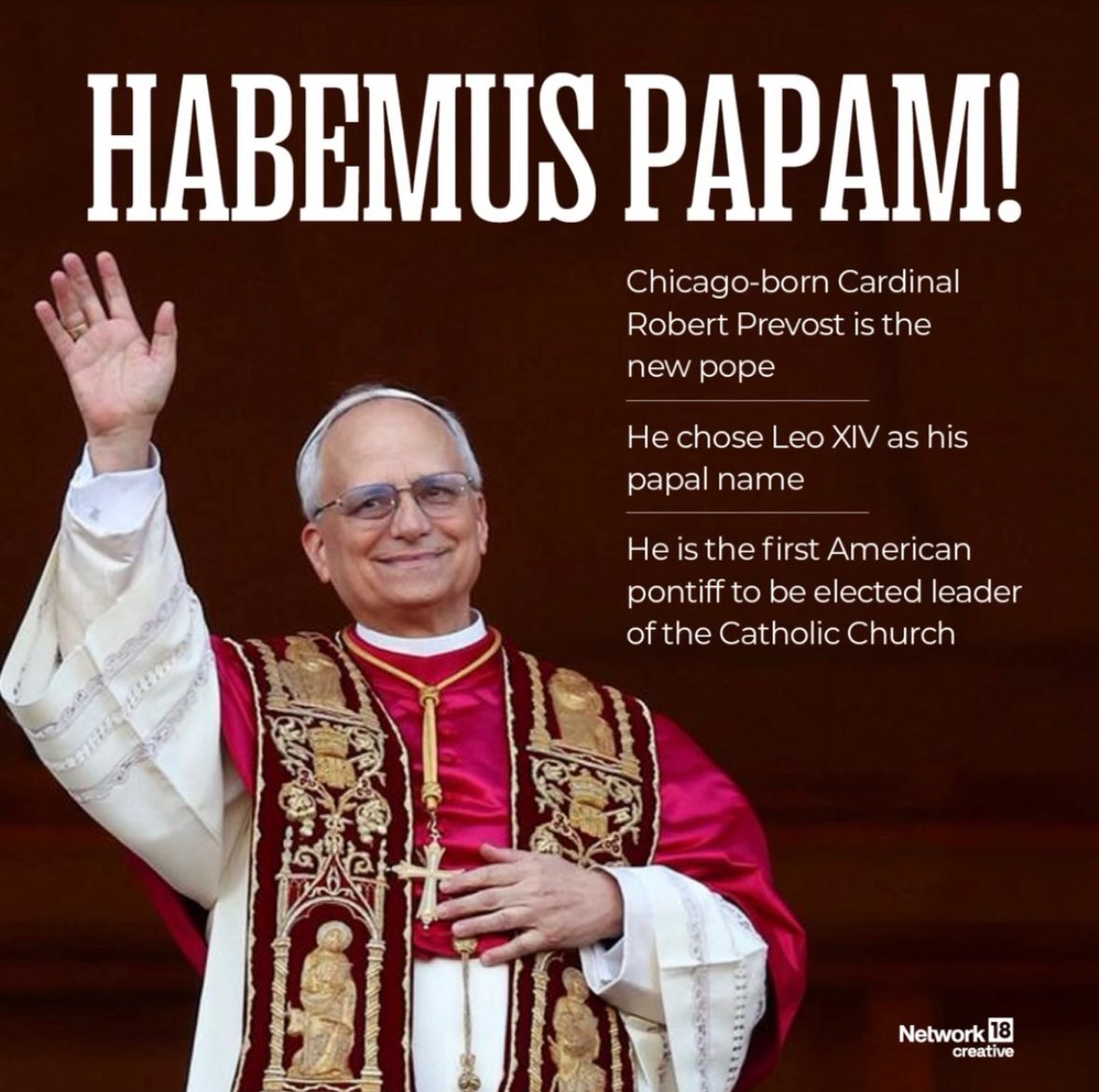 saifalinaqvi's tweet image. Congratulations to Pope Leo XIV on his election. As he greets the world from the balcony of St. Peter’s Basilica, may his message of peace and unity guide the Church forward in faith, hope, and service to the Gospel.

#PopeLeoXIV #HabemusPapam #UnityInFaith