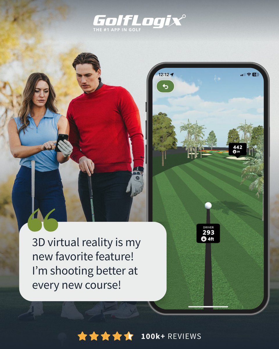 Real golfers, real results. We’re thrilled to see how the new 3D GolfLogix app is transforming golfers' games.

#golf #golfcourse #golfing #pga #pgatour #golﬂife #golflogix #golfclub #golftips #golfaddict