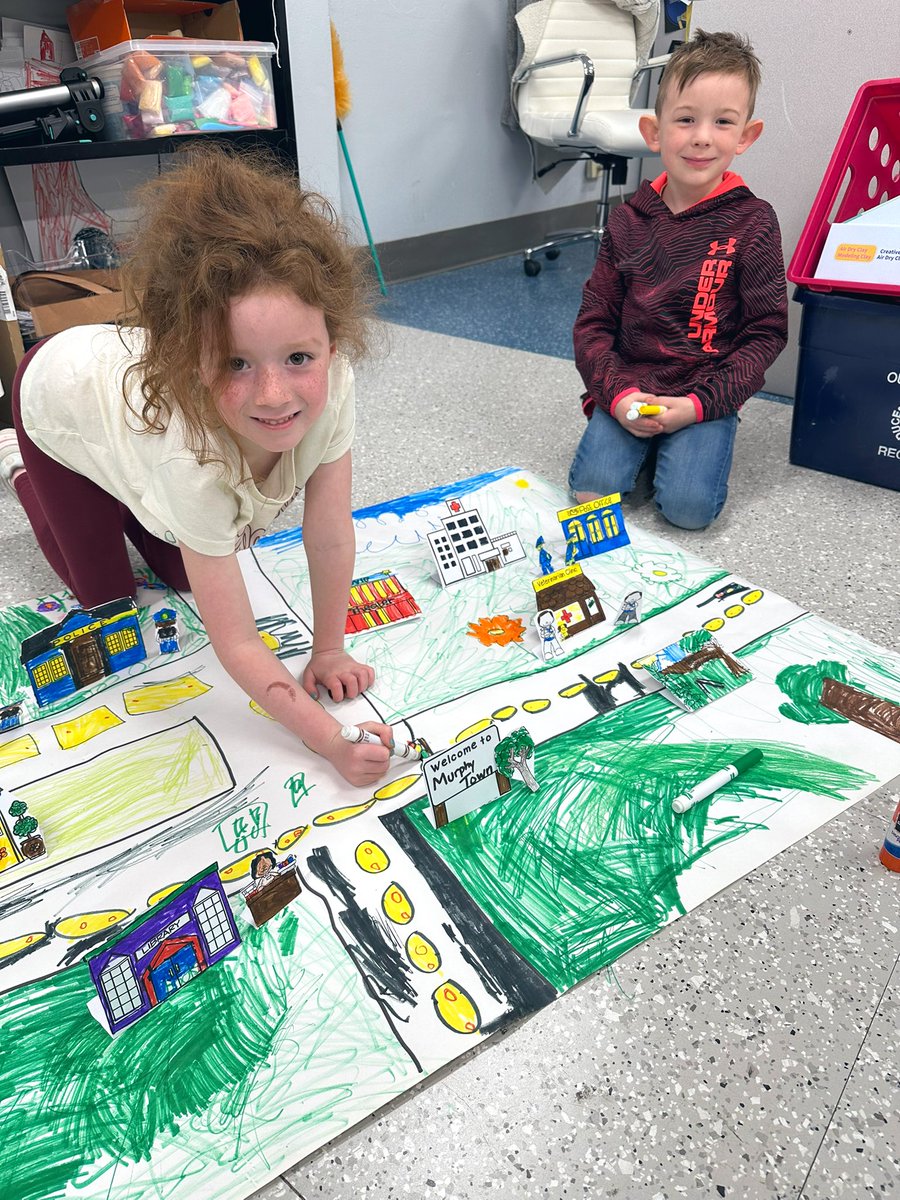 Ashley Honn (@pufferlibrary) on Twitter photo Kinders made their own town maps after learning all about neighborhoods! They are excited to bring out their toy cars to explore the town back in their classrooms 🗺️ #dg58pride <a href="/PufferKinders/">Carrie Murphy</a> 💙 Kinders made their own town maps after learning all about neighborhoods! They are excited to bring out their toy cars to explore the town back in their classrooms 🗺️ #dg58pride <a href="/PufferKinders/">Carrie Murphy</a> 💙