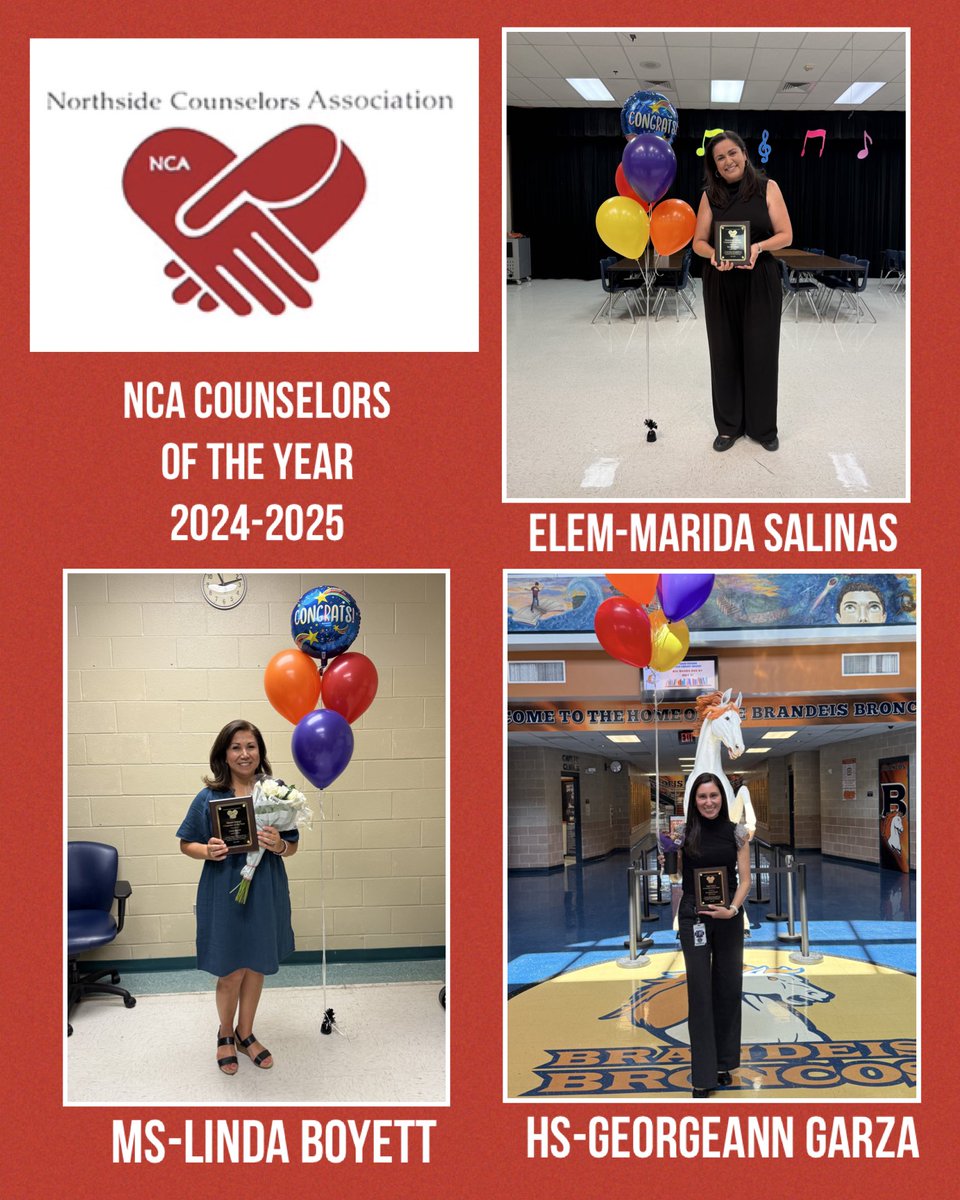 β₯οΈNorthside Counselors Associationβ₯οΈ (@ncanorthside) on Twitter photo β₯οΈCongratulations to our Northside Counseling Association Counselors of the Year!! We are so proud of this amazing group of professional school counselors!! Very well deserved !ππ»β₯οΈ <a href="/SalinasMarida/">Marida Salinas</a> <a href="/Bronco_Guidance/">Brandeis Counseling</a> <a href="/KSMSCounseling/">StinsonCounseling</a> <a href="/NISDCounseling/">NISD Counseling</a> β₯οΈCongratulations to our Northside Counseling Association Counselors of the Year!! We are so proud of this amazing group of professional school counselors!! Very well deserved !ππ»β₯οΈ <a href="/SalinasMarida/">Marida Salinas</a> <a href="/Bronco_Guidance/">Brandeis Counseling</a> <a href="/KSMSCounseling/">StinsonCounseling</a> <a href="/NISDCounseling/">NISD Counseling</a>