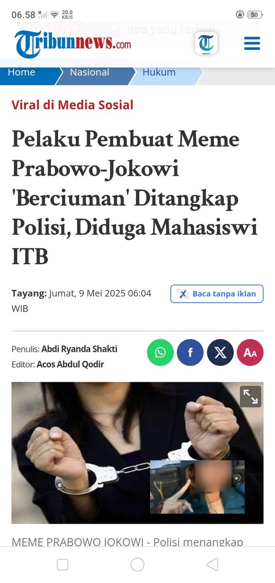 SigitWasito8's tweet photo. Akhirnya di tangkap juga loe ‼️ https://t.co/gIxUyKpgrn