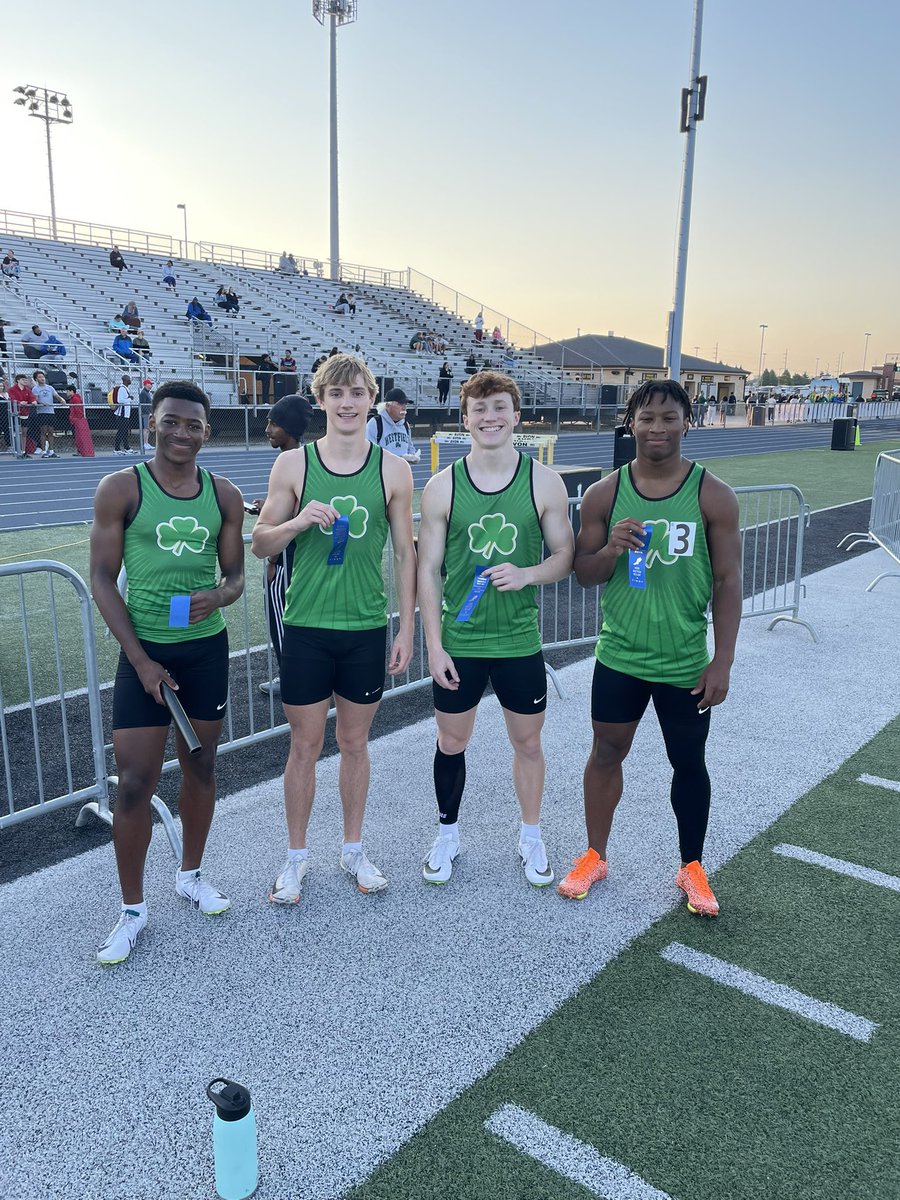 Westfield XCTF (@westfieldxctf) on Twitter photo HCC CHAMPS!
Maison McCray, Caleb Terrill, Cayden Gearhart, and Cato June run the #3 time in the state this year for the win in the 4x100, setting a new school record for the second week in a row! HCC CHAMPS!
Maison McCray, Caleb Terrill, Cayden Gearhart, and Cato June run the #3 time in the state this year for the win in the 4x100, setting a new school record for the second week in a row!
