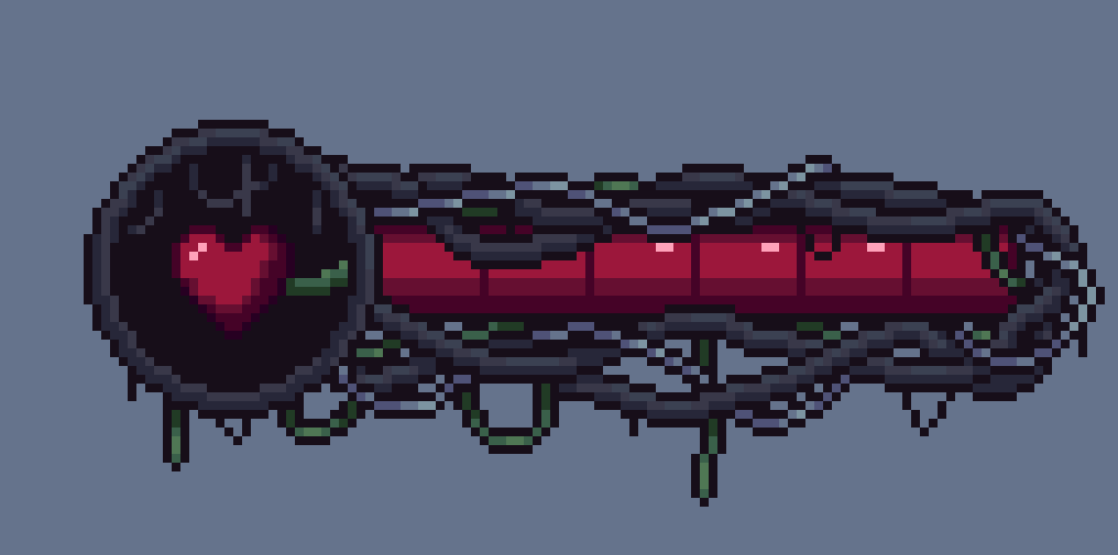 made a wire health bar!
#pixelart  #gamedev #GameAssets