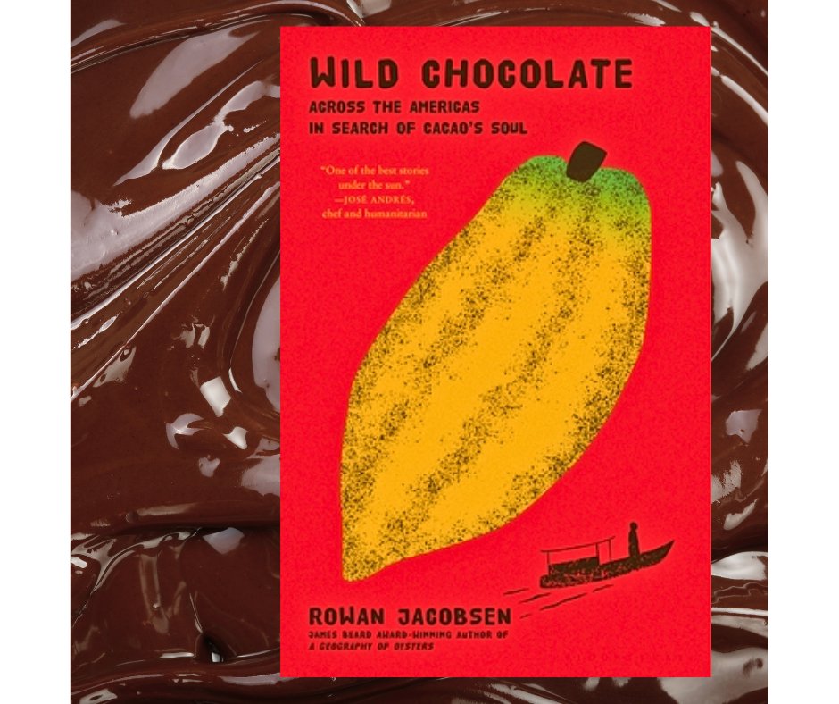 Our review on <a href="/dailykos/">Daily Kos</a> of Wild Chocolate: Across the Americas in Search of Cacao's Soul, by <a href="/rowanjacobsen/">Rowan Jacobsen</a>. Trump's tariffs make chocolate more expensive and threaten the survival small business chocolatiers, but you can read this wonderful history and travelogue. Links below🧵