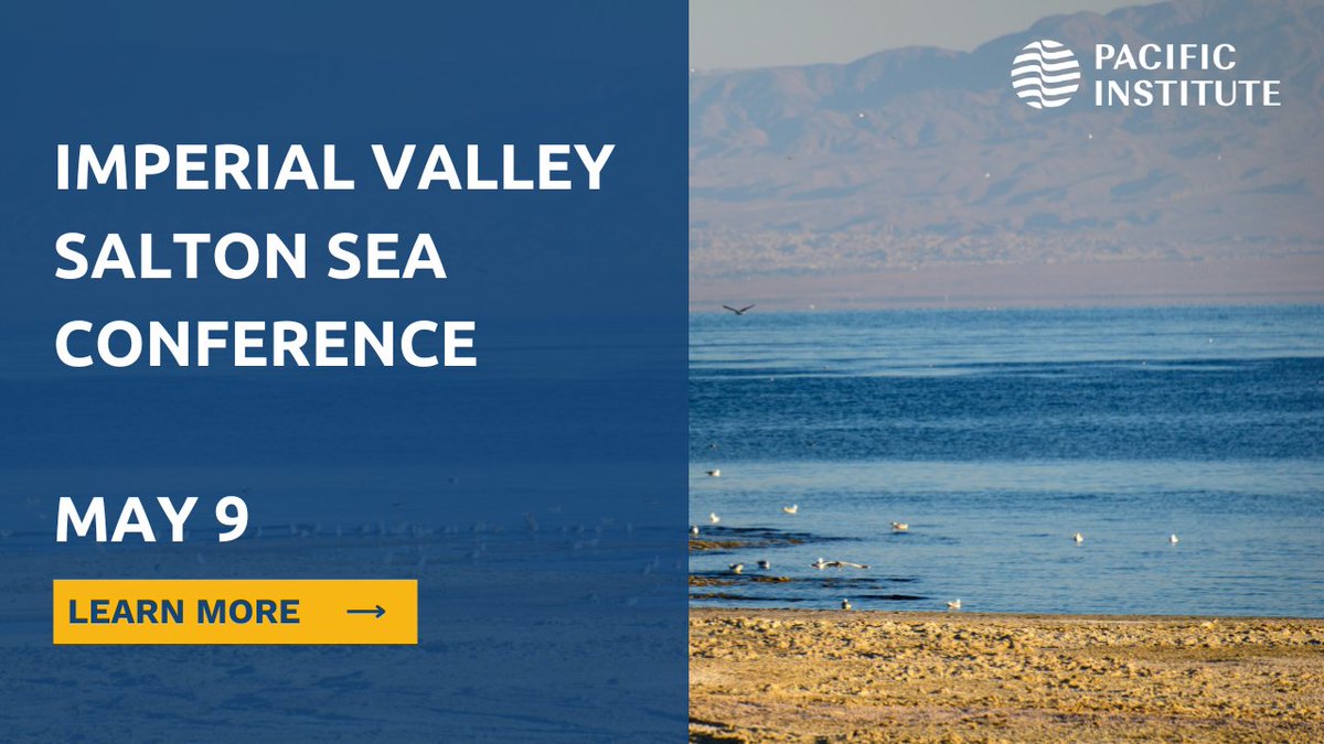 We are proud to co-host the Imperial Valley Salton Sea Conference in collaboration with Los Amigos de la Comunidad.

The event will focus on sharing cutting-edge research related to some of the most pressing environmental questions facing the Salton Sea: ivsaltonseaconference.com