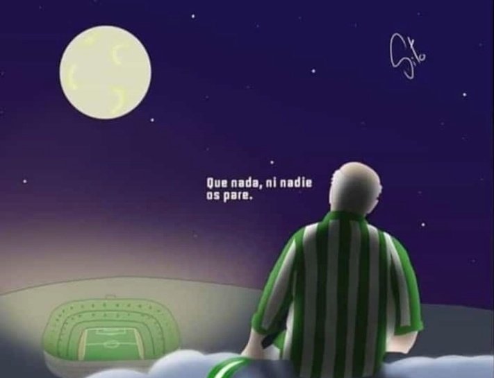 Abuelo, estamos en la final 💚💚