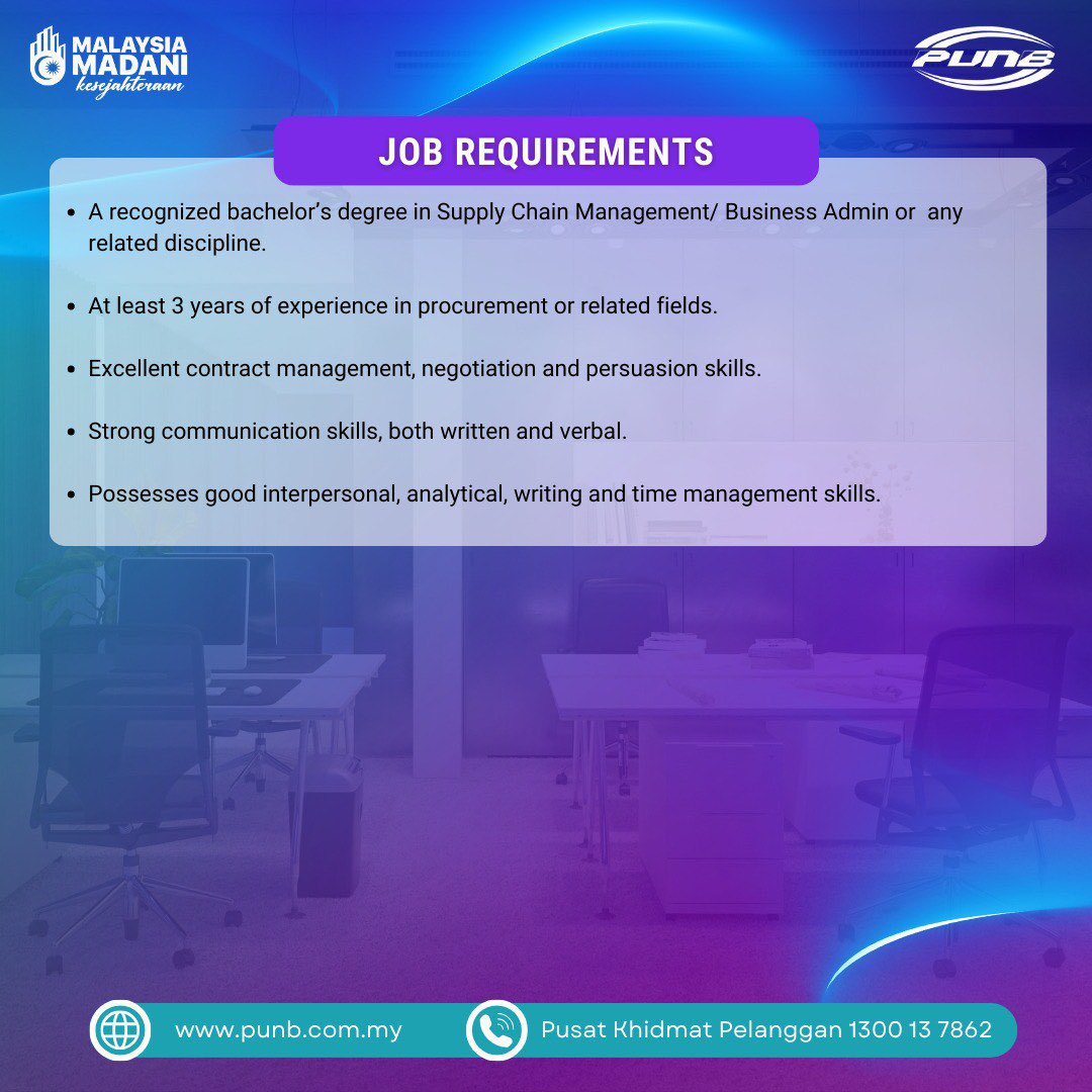 We’re Hiring!

Got sharp analytical skills and a knack for procurement strategy?

Join us as a Senior Executive/Executive, Procurement Strategy and make an impact!

Apply now — opportunities like this don’t wait!