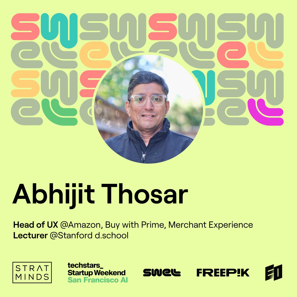 TechstarsSWSF's tweet image. Excited to have Abhijit Thosar, @athosar  Head of UX for @amazon  integrated supply chain and former Head of Research &amp;amp; Design at @awscloud Industry Products, join us at The Future of Design: AI x UX - part of Techstars ‍Startup Weekend San Francisco AI and @StratMindsVC.

🟠 The…