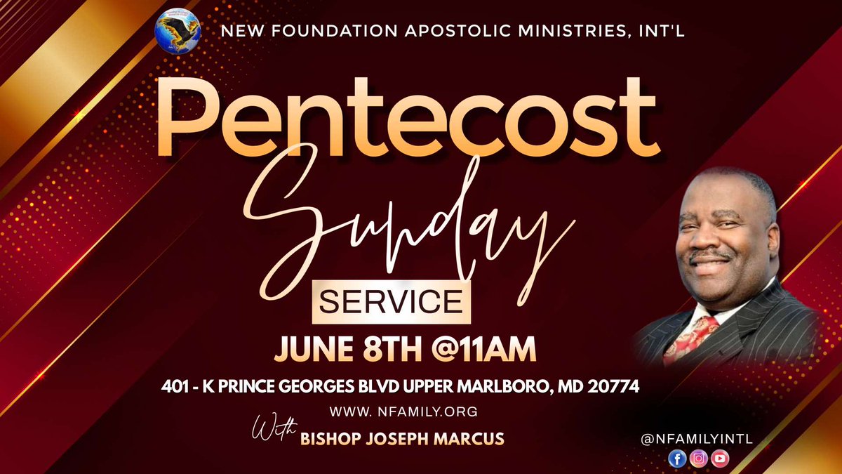 Nfamily_INTL's tweet image. 🔥 Pentecost is coming!
Join us June 8 at 11AM &amp;amp; come EXPECTING God to move.
You can have your own Pentecost experience! 🙌
Let’s worship, believe, and see what Heaven releases!
#PentecostSunday #ChurchOnFire #HolySpiritMove