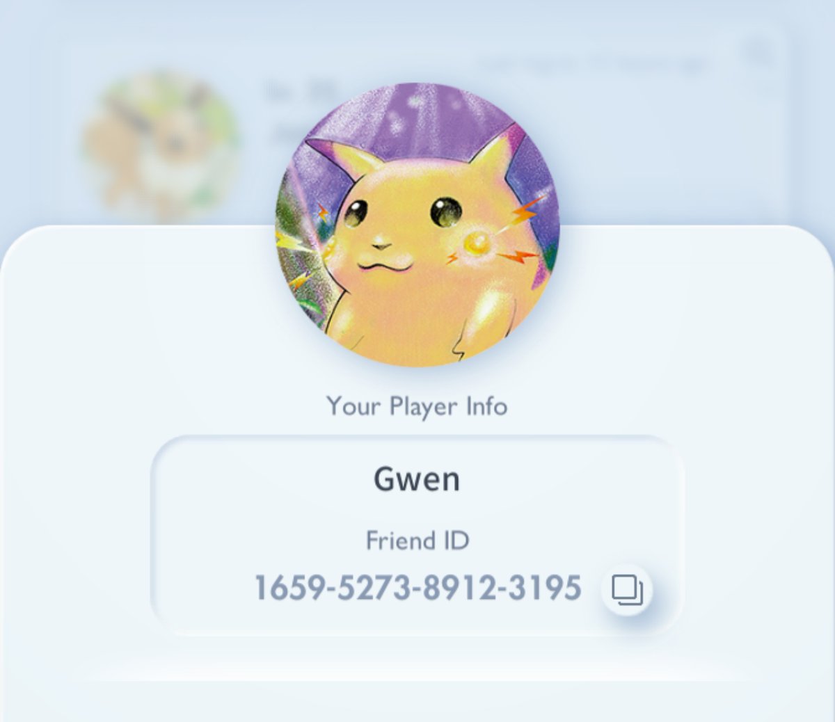 Add me on the Pokemon TCG! Friend code - 1659527389123195