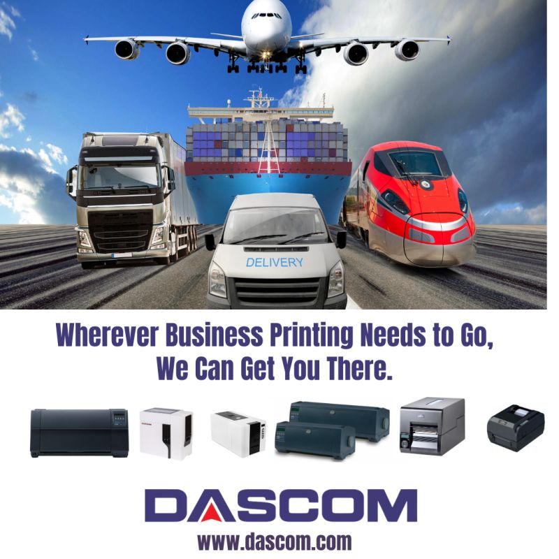DASCOMGROUP's tweet photo. From mobile, thermal, card, serial matrix, and specialty printing with RFID solutions no matter where your business is going, we can help get you there. We're DASCOM. Just Better. #DASCOM, #printing, #innovation, #technology, #hopaboard https://t.co/YyiiITBENx