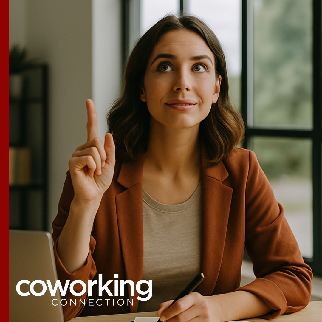 💡 Big ideas need real space to grow.
If you're launching a business, don't let your living room limit your vision.
At Coworking Connection, you'll find:
✅ Professional space to meet clients
✅ A motivated community of entrepreneurs
✅ Office amenities without office rent