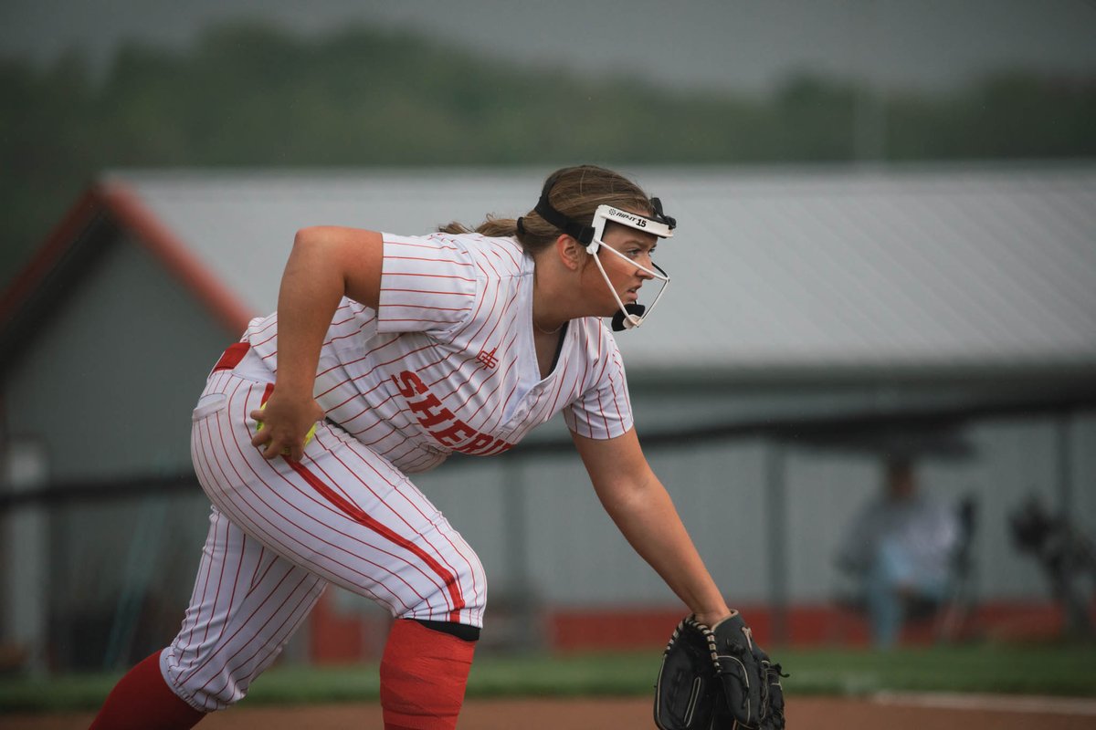 Senior Cora Hall surpasses Career Strikeout #500 with a 12K outing in an 8-2 win over West M.