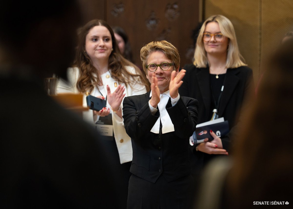 SenateCA's tweet photo. A big thank you to Speaker of the Senate, the Honourable @SenGagne for opening this edition of Model Senate on such an inspiring note, and to all those in attendance for their participation.

Follow us over the next two days to see the 5th edition of Model Senate unfold 🔔📲

#SenCA #ModelSenate2025