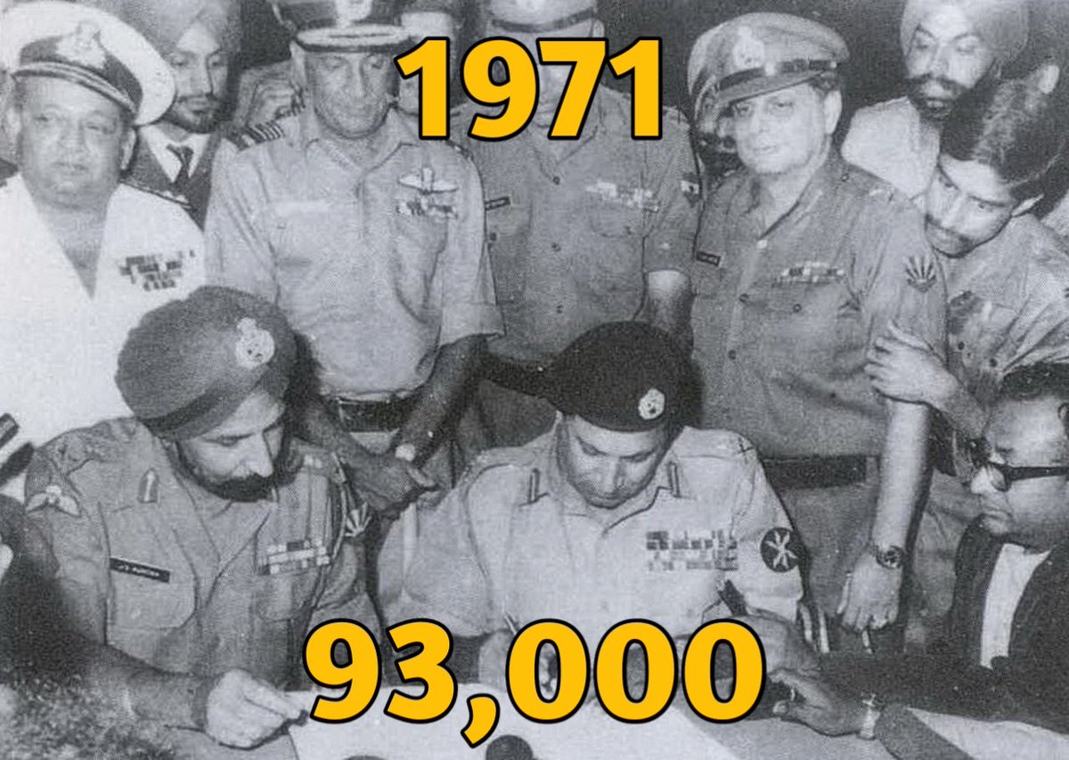 its_dsk's tweet photo. History repeats itself… Hopefully this time, the numbers will be double. We weren't around to witness Pakistan's epic surrender in 1971—fingers crossed we'll get to see it live now.
#IndiaPakistanWar #1971Surrender #HistoryRepeats
#IndiaPakistanWar #OperationSindhoor https://t.co/6Evfntz9hQ